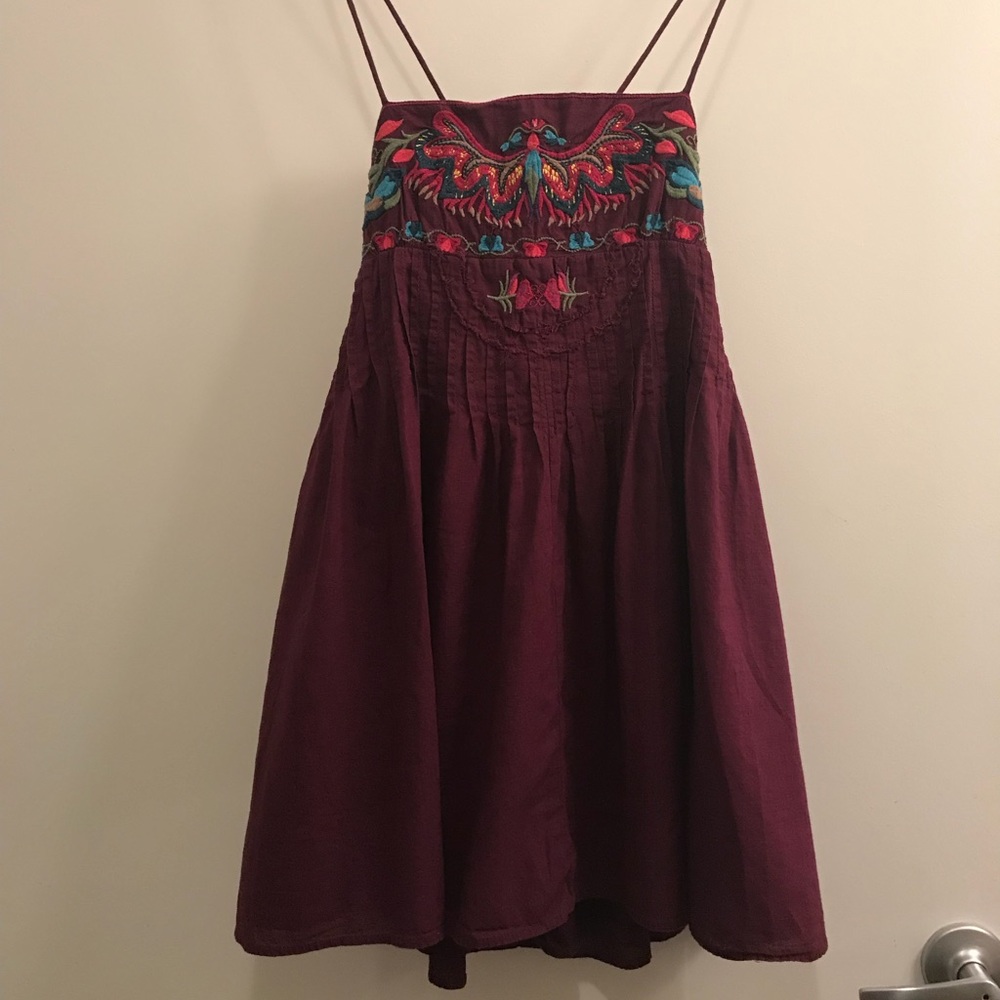 Flirty Free People Dress with Embroidered Detail